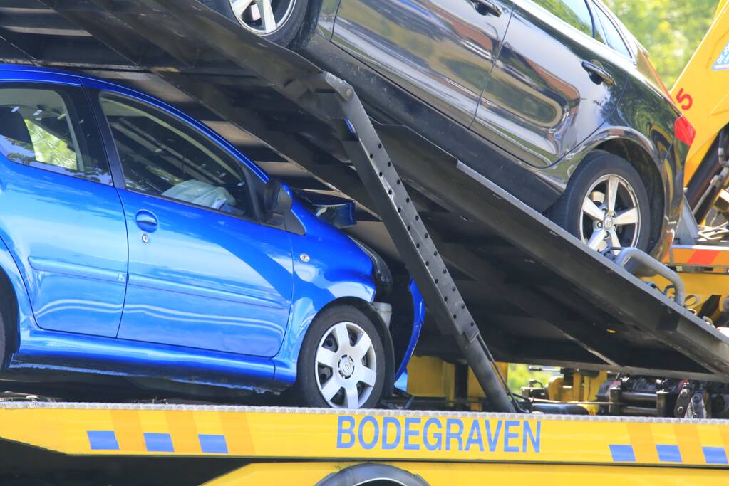 Remactie op snelweg voor overstekende eendjes veroorzaakt ongeval