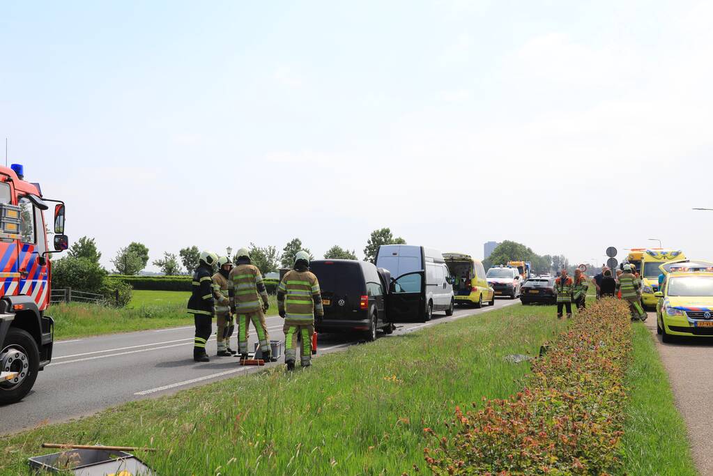 Meerdere gewonden bij kop-staartaanrijding