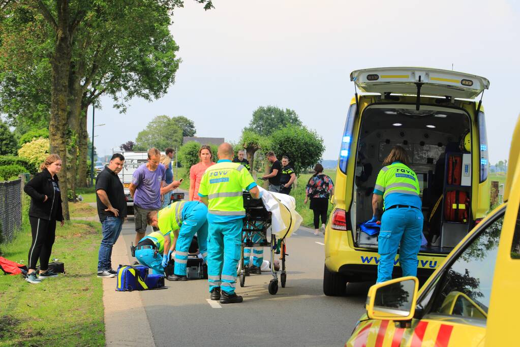 Afslaande fietsster zwaargewond