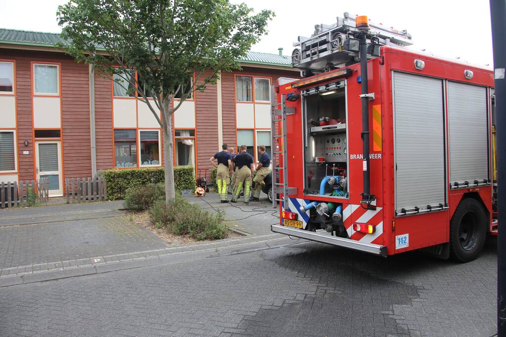 Brand in meterkast van woning
