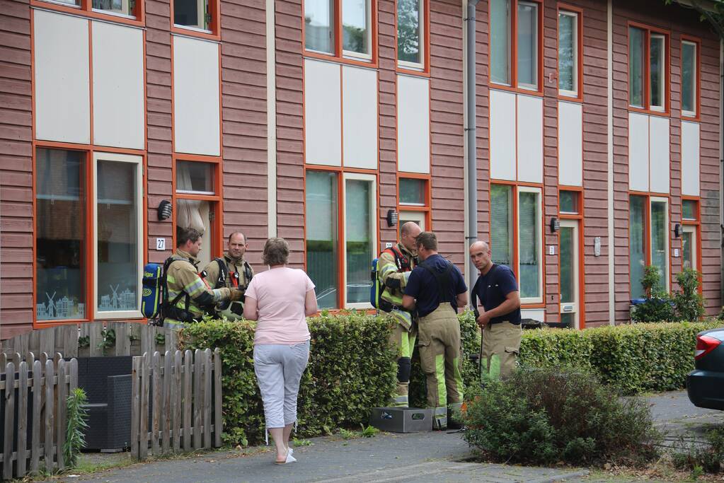 Brand in meterkast van woning