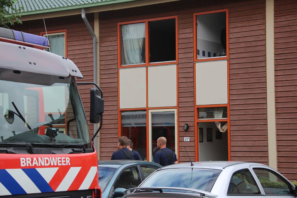 Brand in meterkast van woning