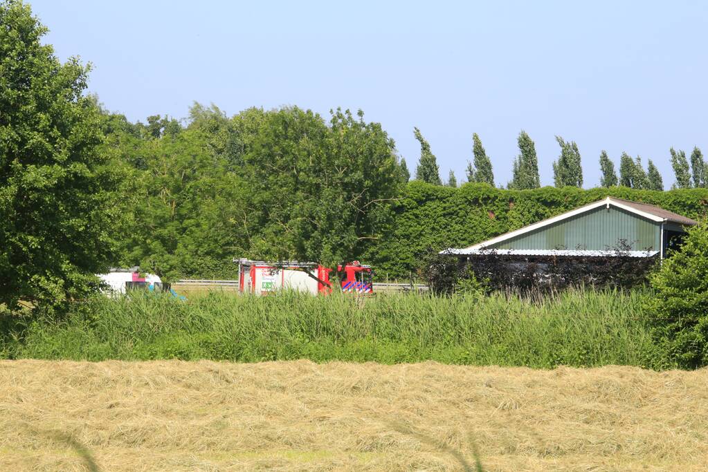 Gaslek na boorwerkzaamheden langs snelweg