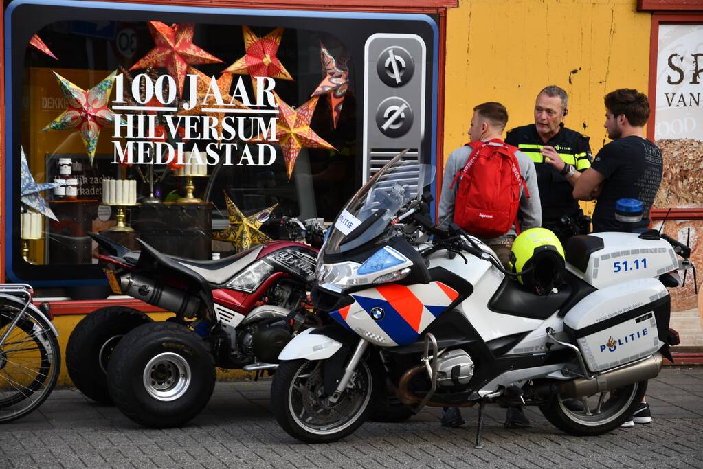 Quadrijder krijgt aanrijding met fietser