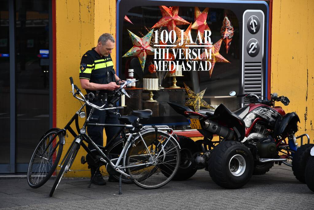 Quadrijder krijgt aanrijding met fietser