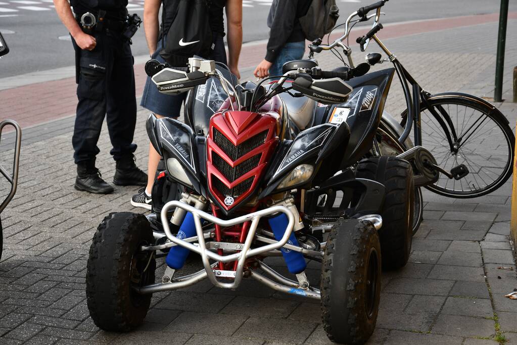Quadrijder krijgt aanrijding met fietser