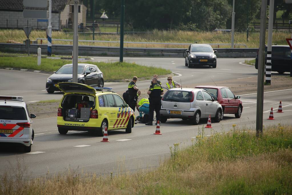 Schade na kop-staartaanrijding