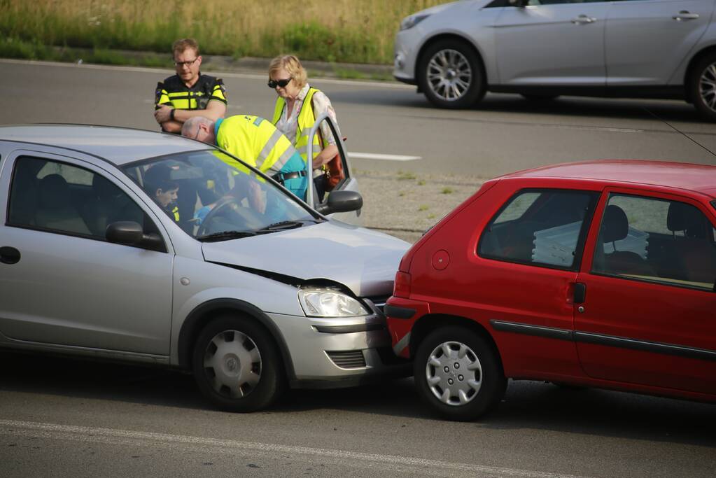 Schade na kop-staartaanrijding