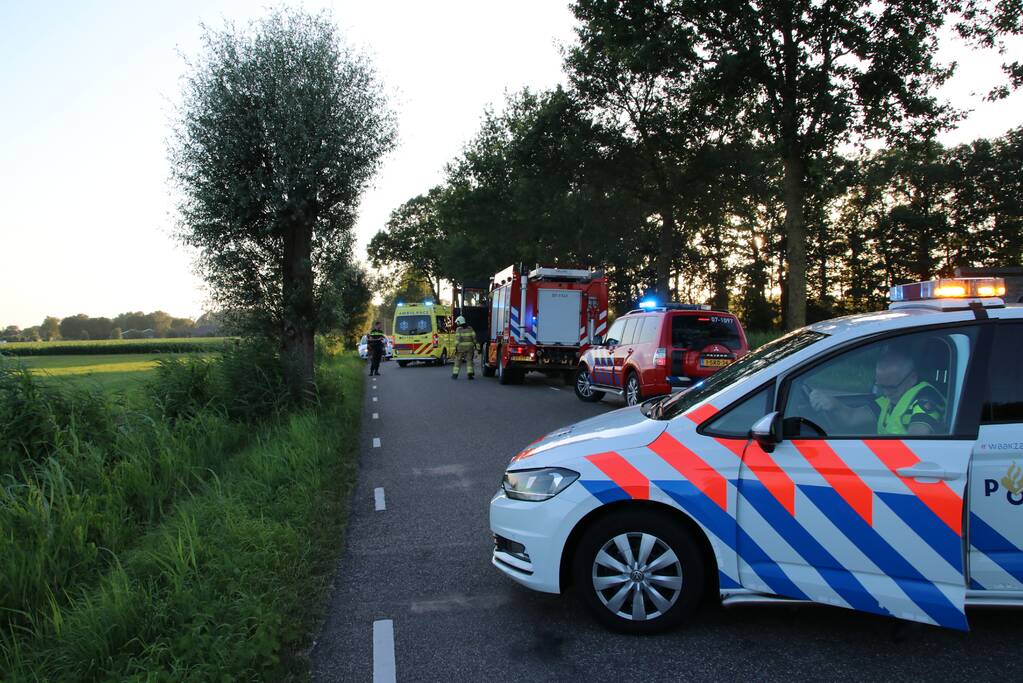 Dronken bestuurder belandt in de sloot