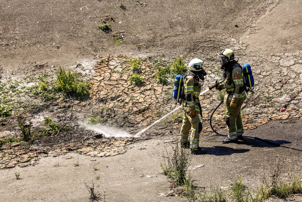 Mountainbiker treft brand aan