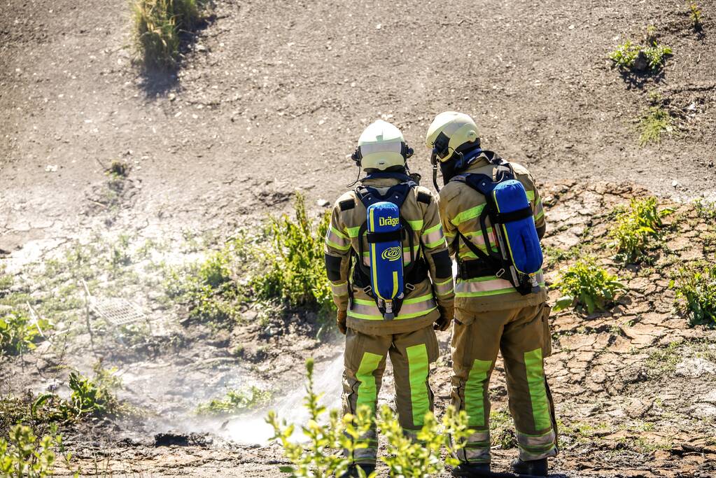 Mountainbiker treft brand aan