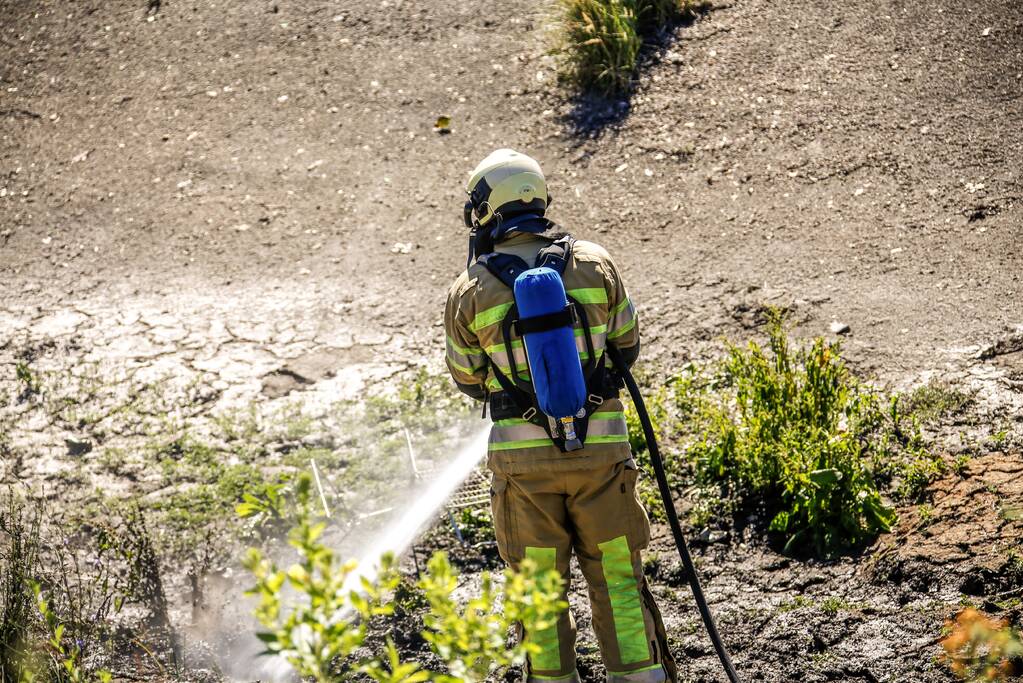 Mountainbiker treft brand aan