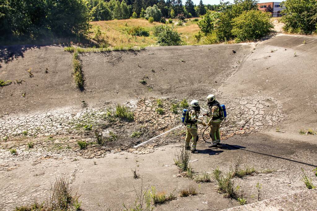 Mountainbiker treft brand aan