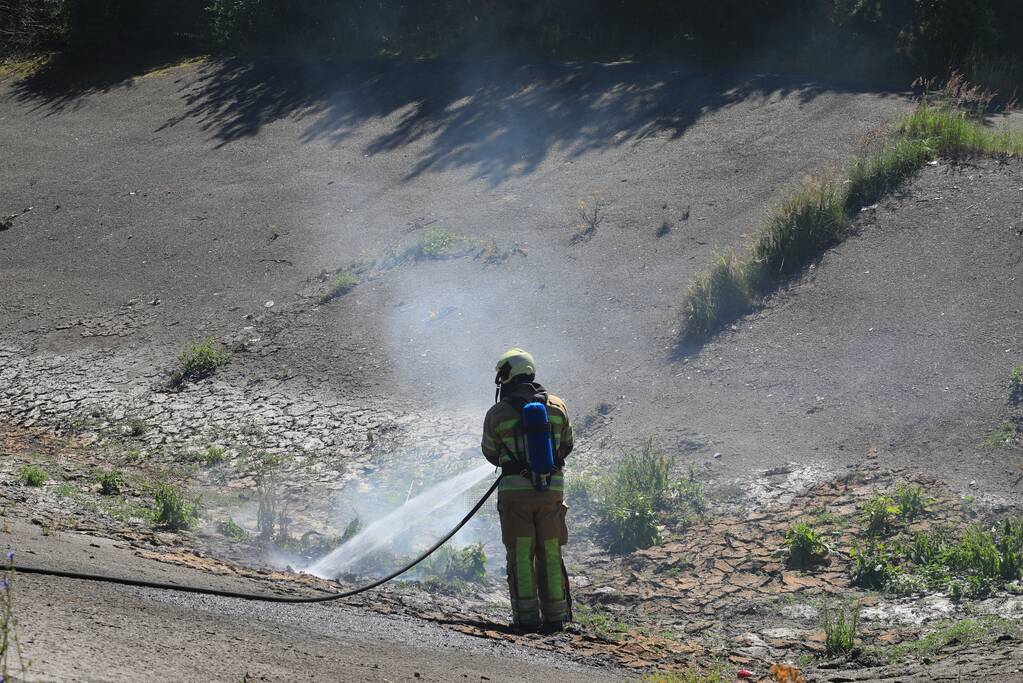 Mountainbiker treft brand aan