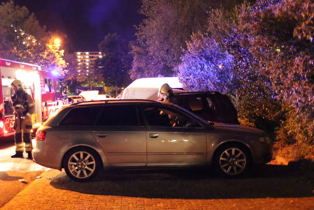 Twee auto's branden uit mogelijk brandstichting