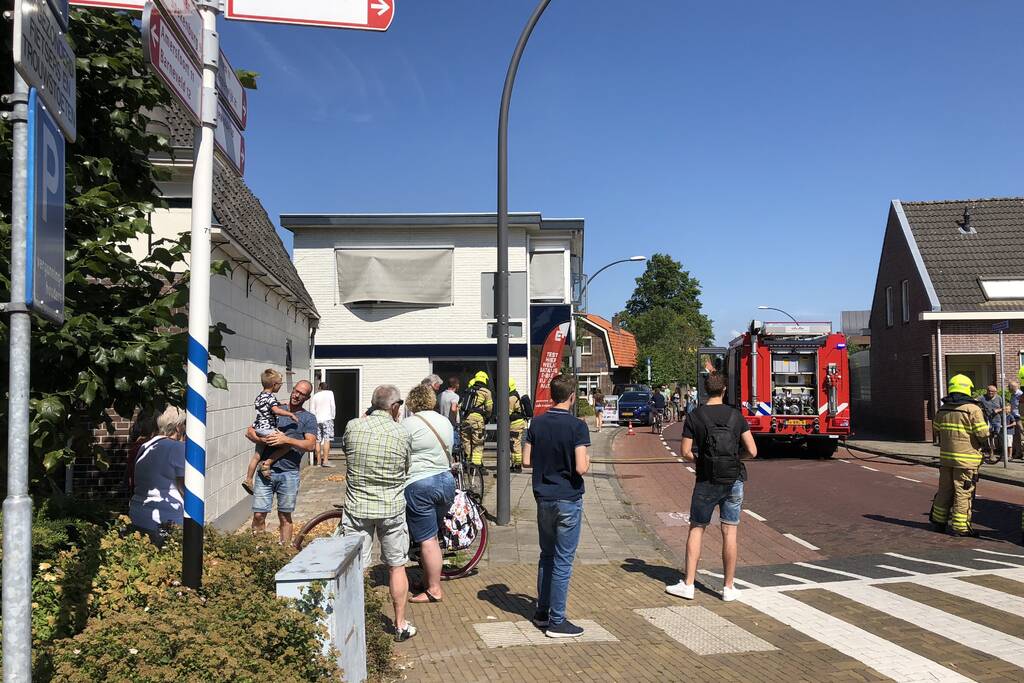 Brand in schuur van Geurts Tweewielers