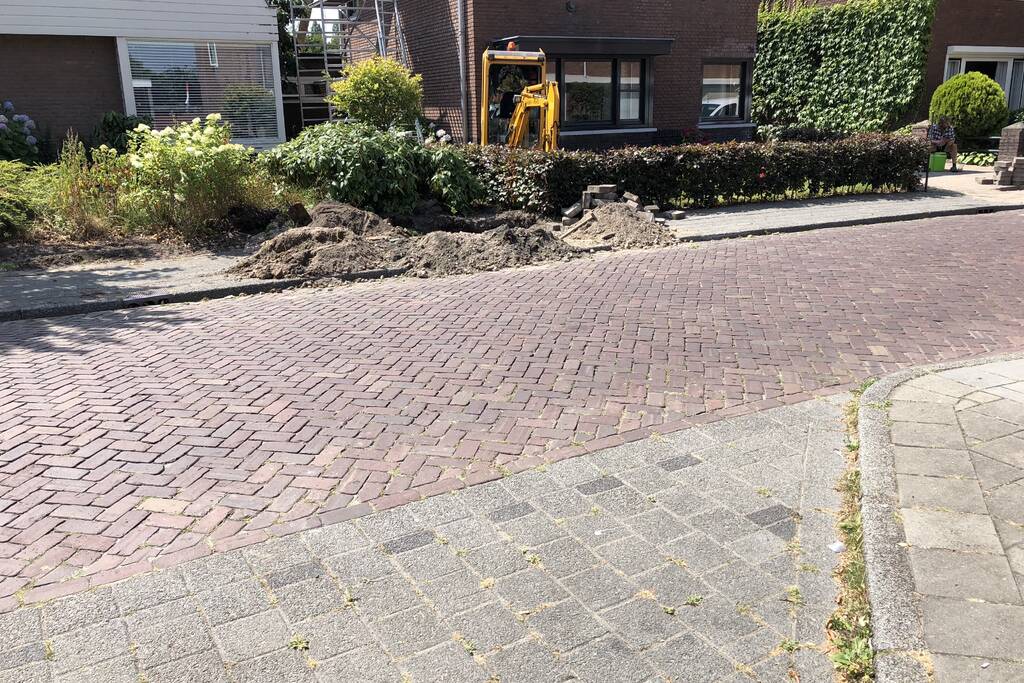 Gaslek na graafwerkzaamheden