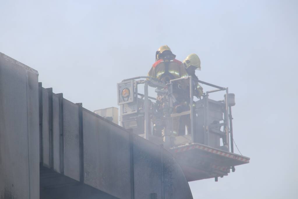 Veel inzet bij zeer grote brand