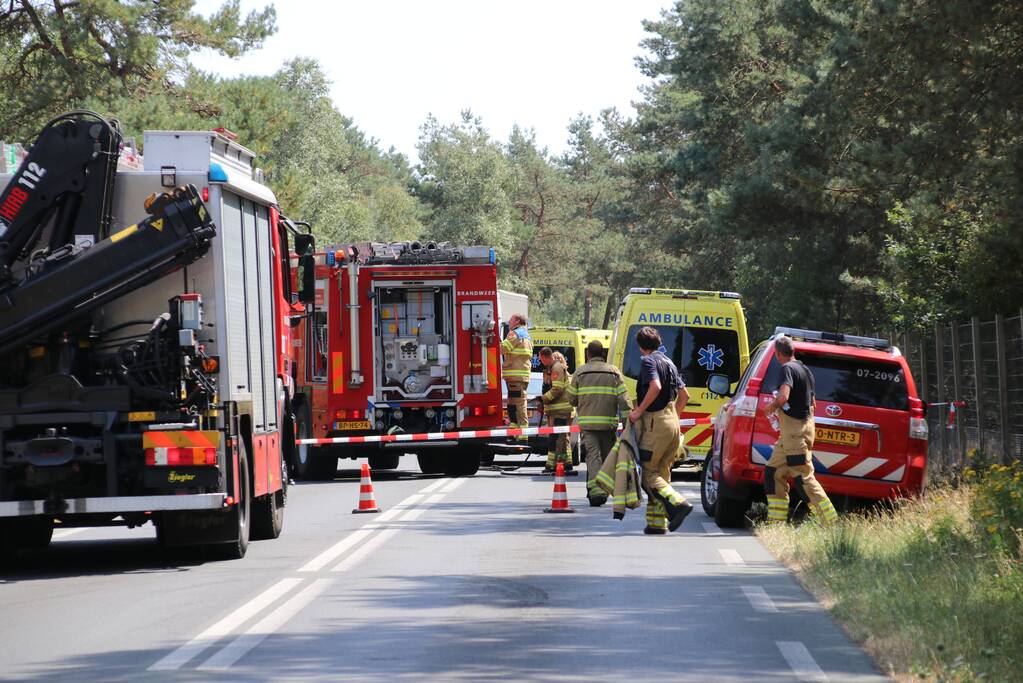 Zwaargewonden na frontale aanrijding