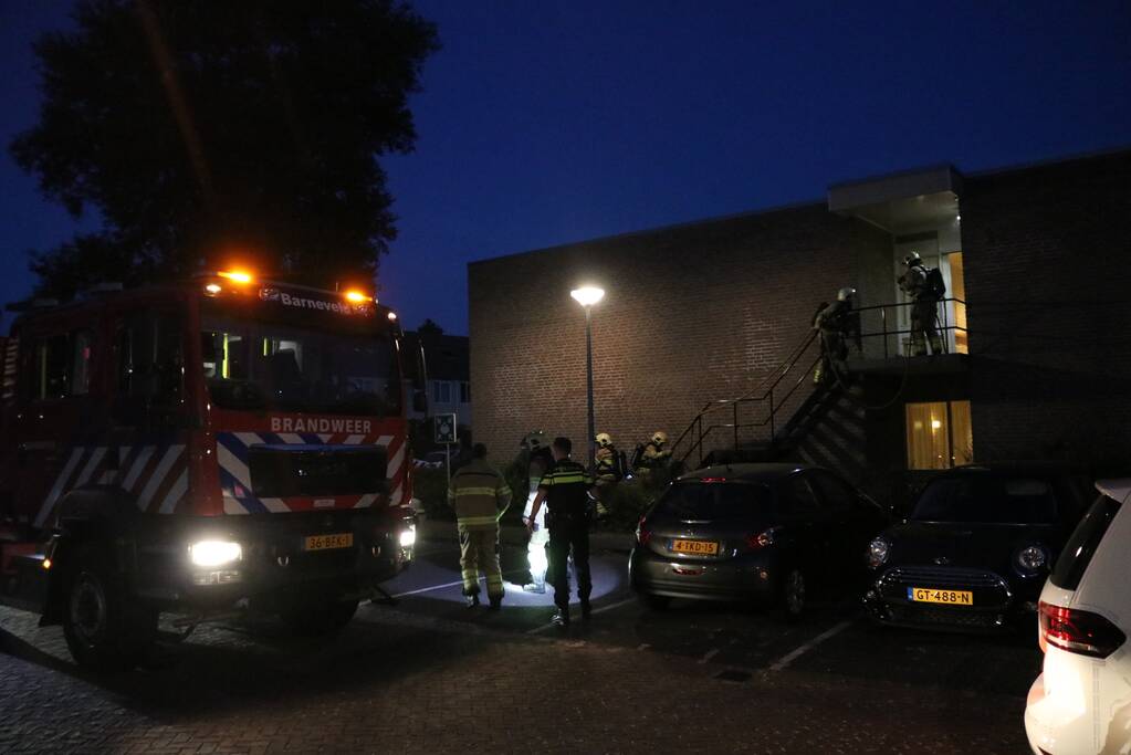 Appartementencomplex ontruimd bij brand