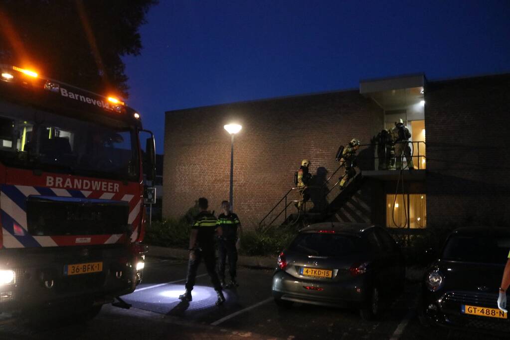 Appartementencomplex ontruimd bij brand
