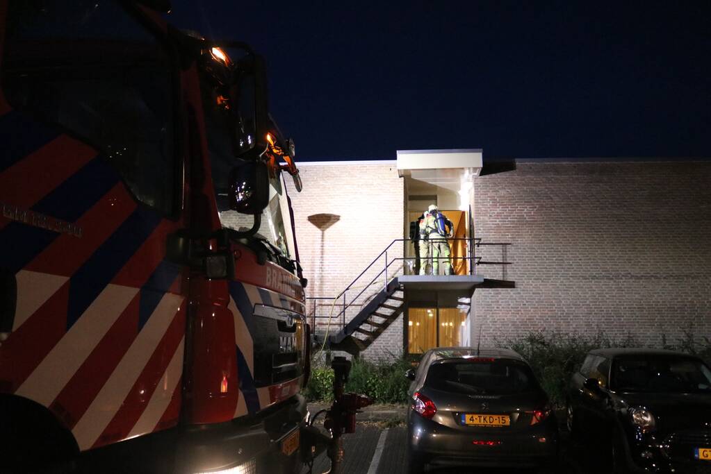 Appartementencomplex ontruimd bij brand
