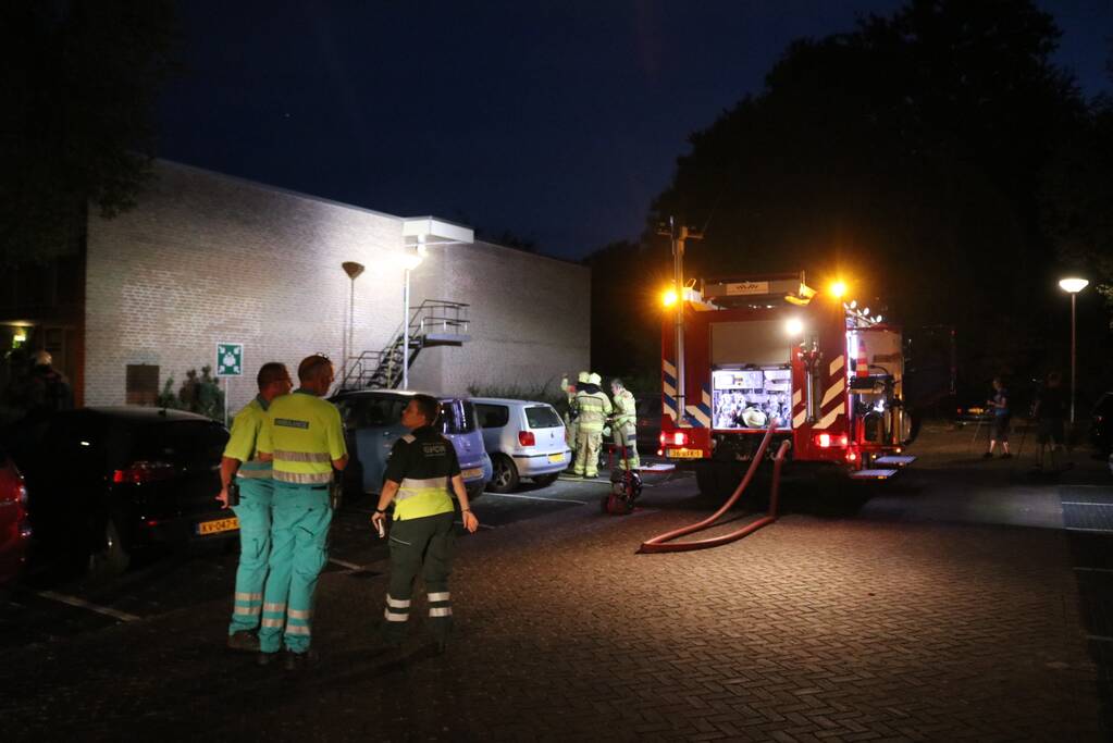 Appartementencomplex ontruimd bij brand