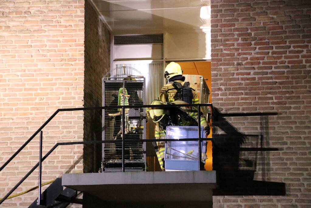 Appartementencomplex ontruimd bij brand