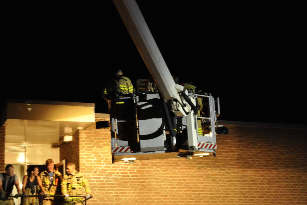 Appartementencomplex ontruimd bij brand
