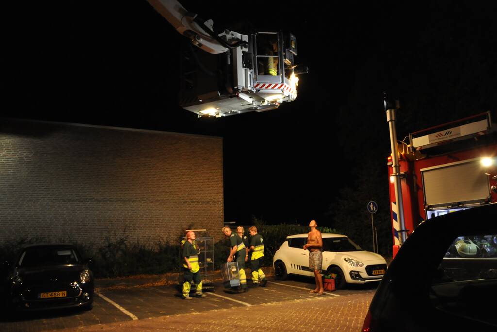 Appartementencomplex ontruimd bij brand