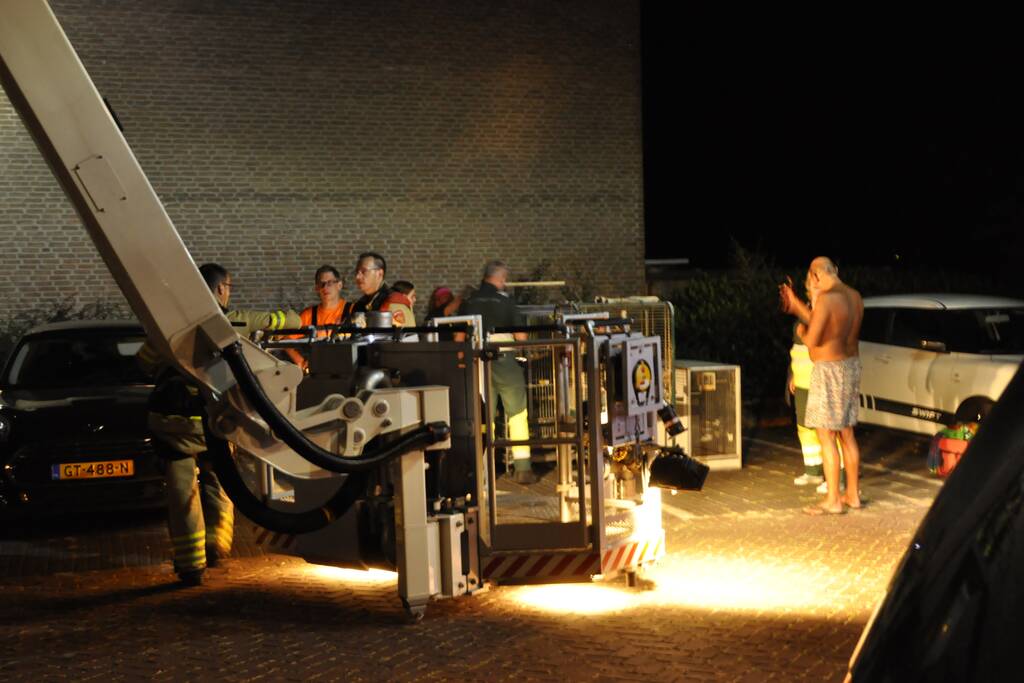 Appartementencomplex ontruimd bij brand