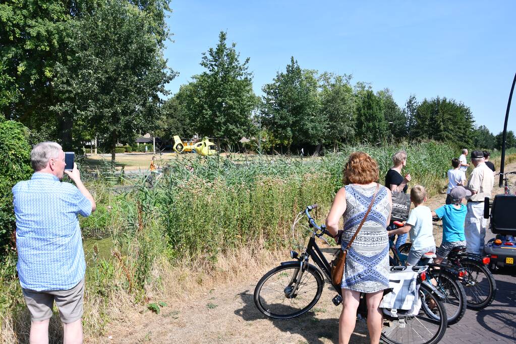 Veel bekijks bij traumahelikopter inzet