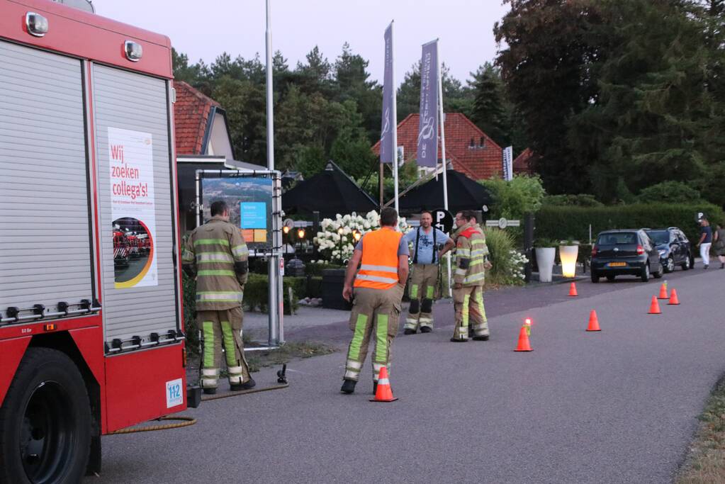 Terras ontruimd vanwege gaslek