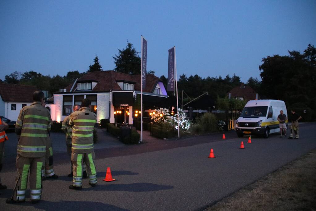 Terras ontruimd vanwege gaslek