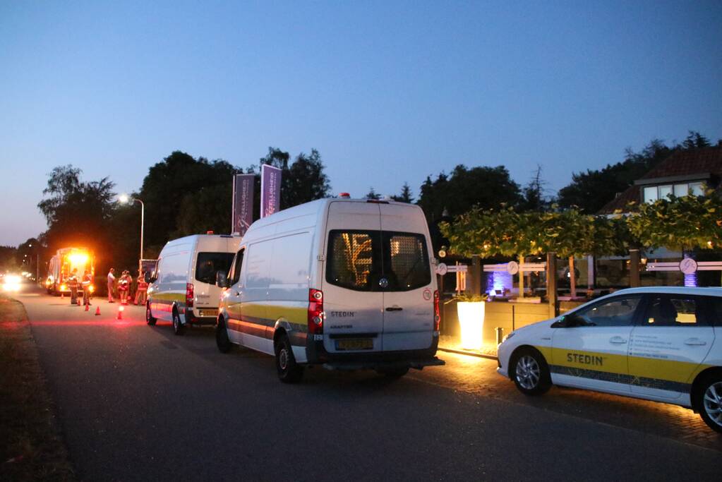 Terras ontruimd vanwege gaslek