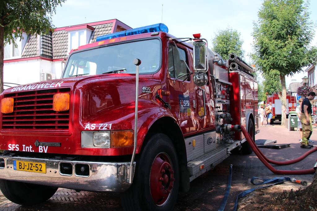 Grote drukte op de dag van de oude brandweerwagen
