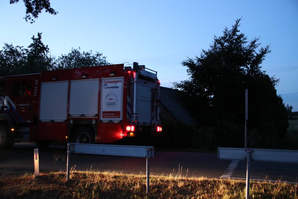 Buitenbrand blijkt barbecue bij gekraakte boerderij