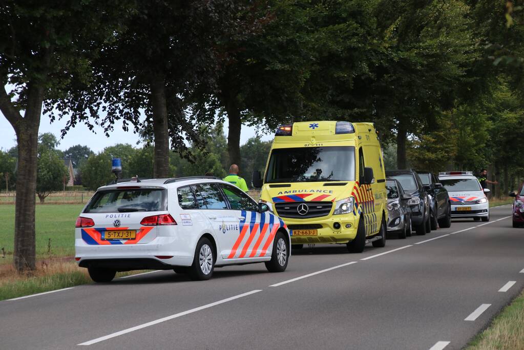 Kettingbotsing met vier auto's