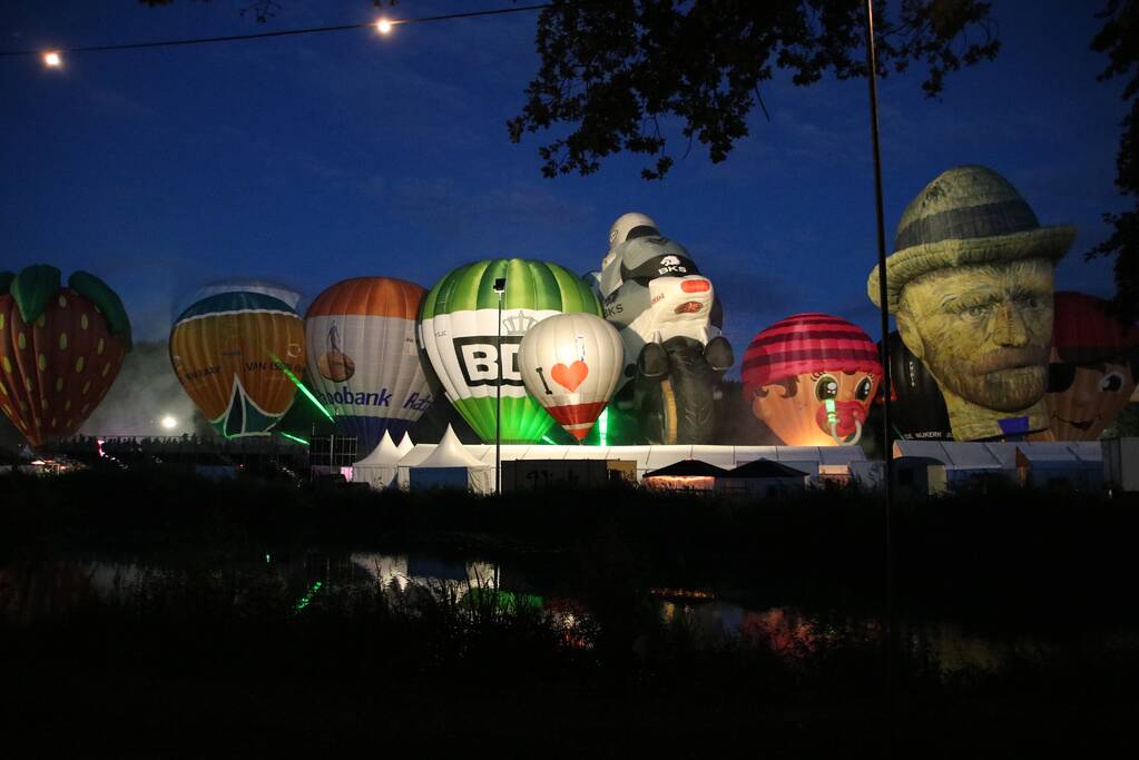 Prachtige nightglow na afgelast Ballonfiesta