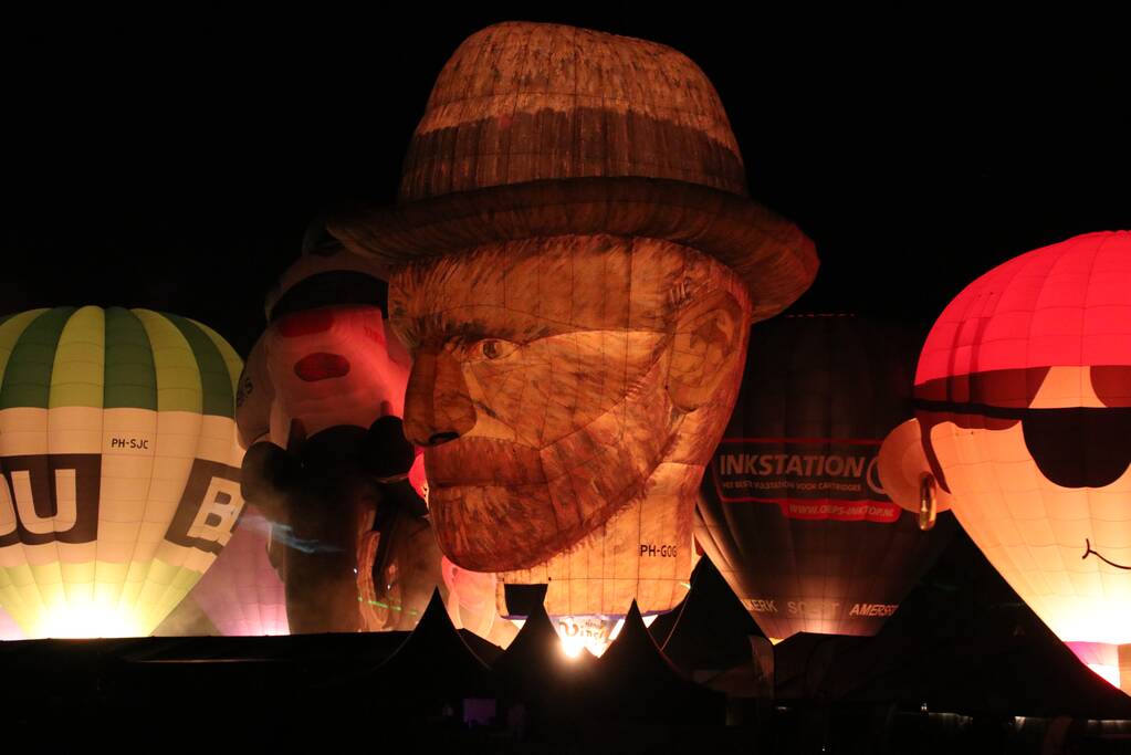 Prachtige nightglow na afgelast Ballonfiesta