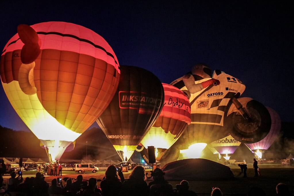 Prachtige nightglow na afgelast Ballonfiesta