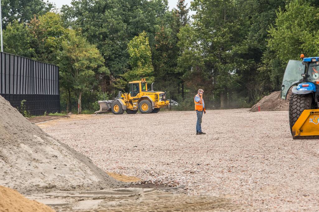Werkzaamheden nieuwe parkeerplaats Sportpark Birkhoven in volle gang