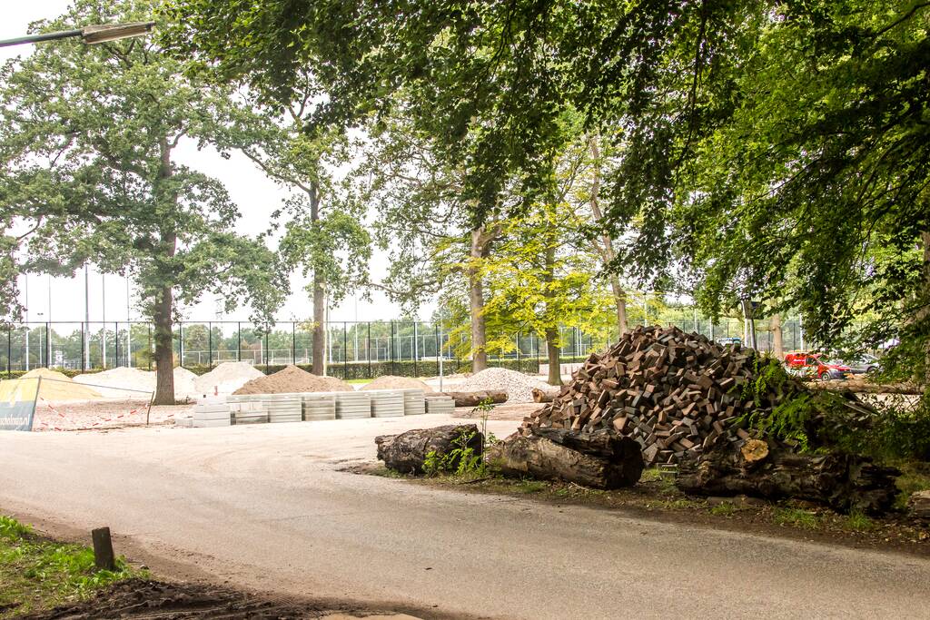 Werkzaamheden nieuwe parkeerplaats Sportpark Birkhoven in volle gang