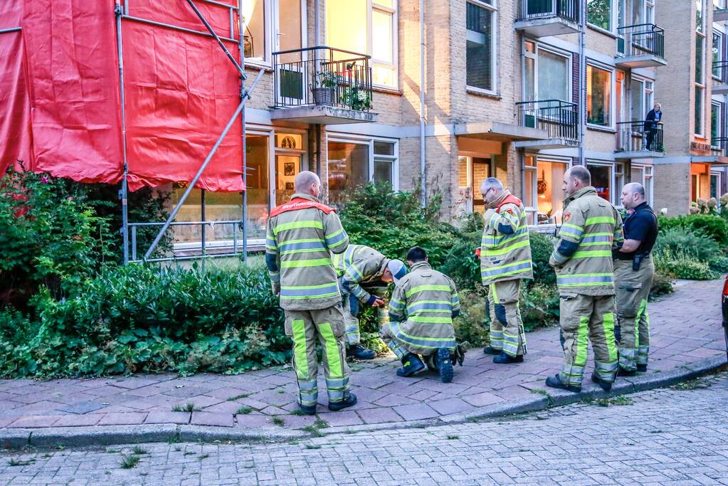 Voorbijgangers ruiken gaslucht