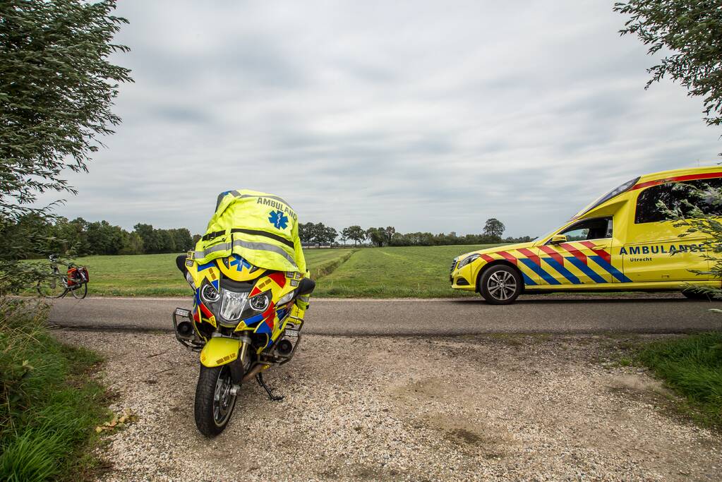 Fietser gaat onderuit en raakt gewond