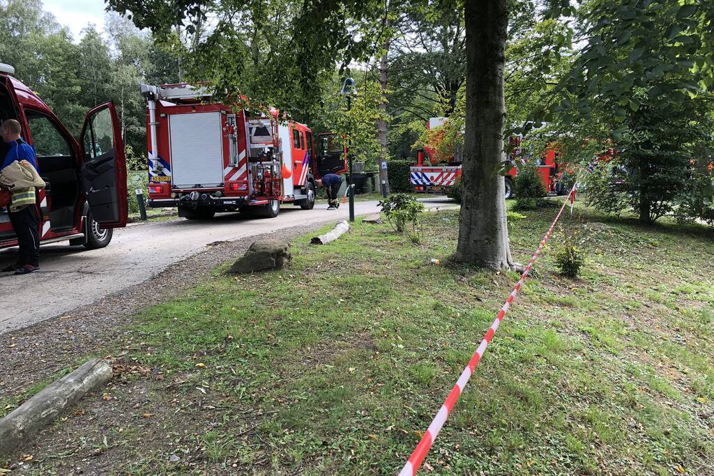 Vakantiehuisje in brand op vakantiepark de Eemhof
