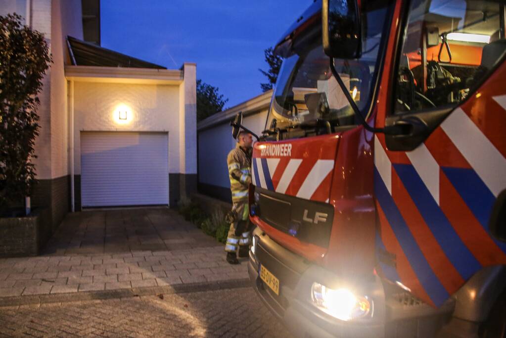 Buren blussen brandende heg