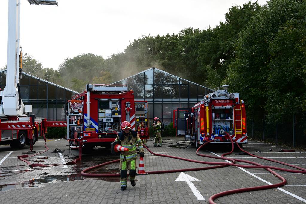 Brand in Tuincentrum Rebel