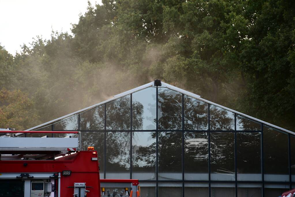 Brand in Tuincentrum Rebel