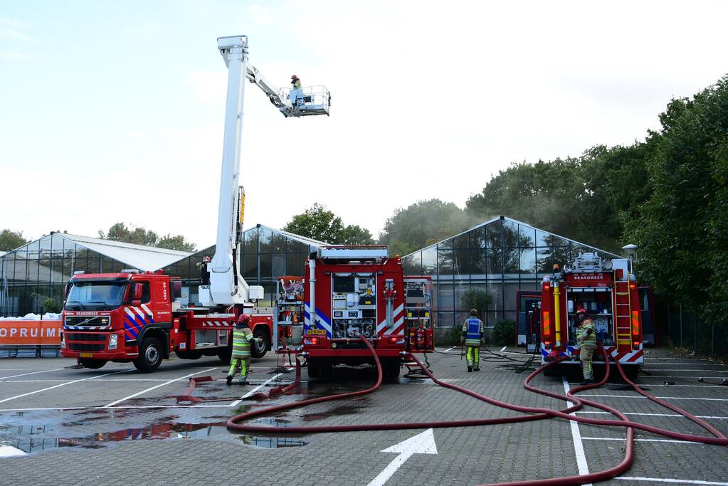 Brand in Tuincentrum Rebel